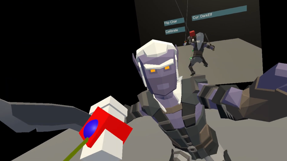 Screenshot of VR full-body tracking prototype
